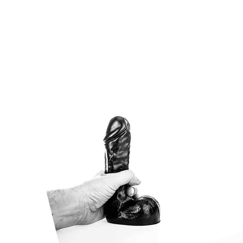 All Black - Realistische Dildo - 19 x 4,5 cm - Zwart-Erotiekvoordeel.nl