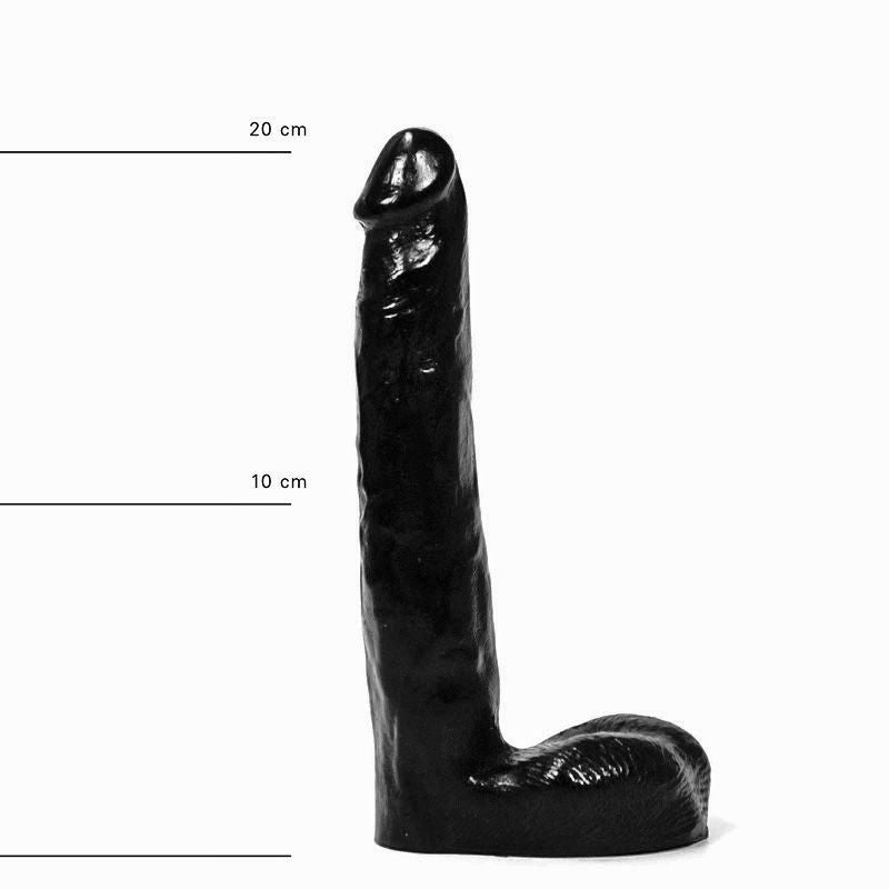 All Black – Realistische Dildo – 21 cm – Zwart-Erotiekvoordeel.nl