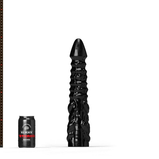 All Black Steroïd - Allez - Dildo - 34 x 7 cm - zwart-Laced-up.nl