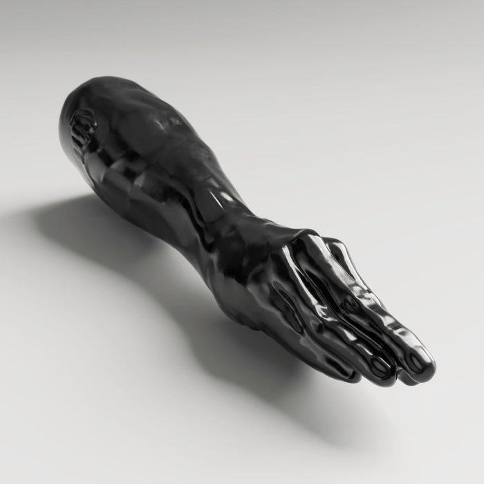 All Black Steroïd - Backstroke - Dildo - 40.5 x 12.5 cm - zwart-Laced-up.nl