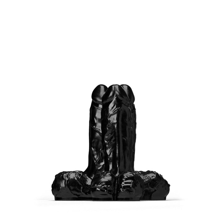 All Black Steroïd - Gape, Set, and Match - Dildo - 30 x 13 cm - zwart-Laced-up.nl