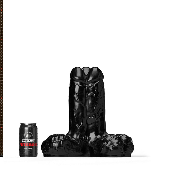 All Black Steroïd - Gape, Set, and Match - Dildo - 30 x 13 cm - zwart-Laced-up.nl