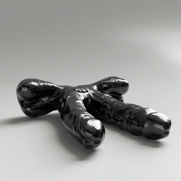 All Black Steroïd - Teamwork - Dildo - 34,5 x 7,2 cm - zwart-Laced-up.nl