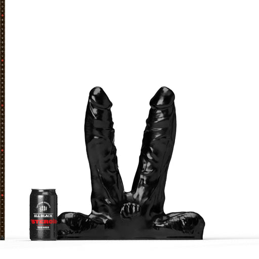 All Black Steroïd - Teamwork - Dildo - 34,5 x 7,2 cm - zwart-Laced-up.nl