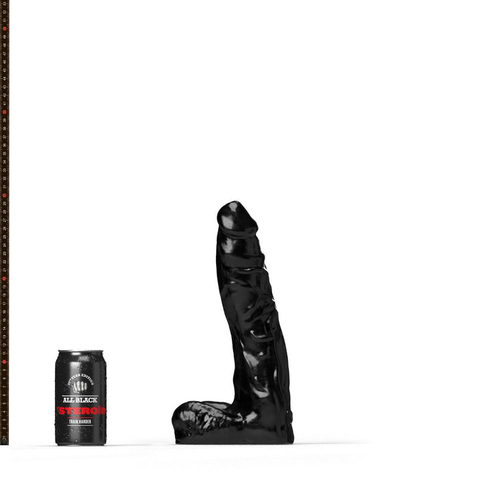 All Black Steroïd - The Coach - Dildo - 30x 6,9 cm - zwart-Laced-up.nl