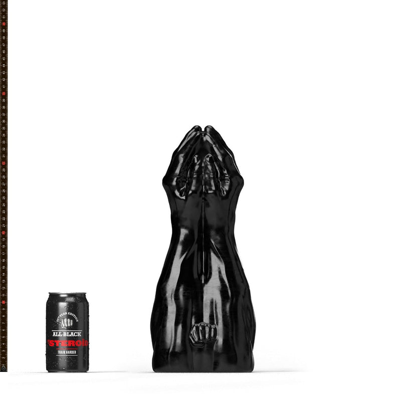 All Black Steroïd - The Diver - Dildo - 34,5 x 11,5 cm - Zwart-Erotiekvoordeel.nl
