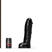 All Black Steroïd - The Gym Buddy - Dildo - 35x 8,7 cm - Zwart-Erotiekvoordeel.nl