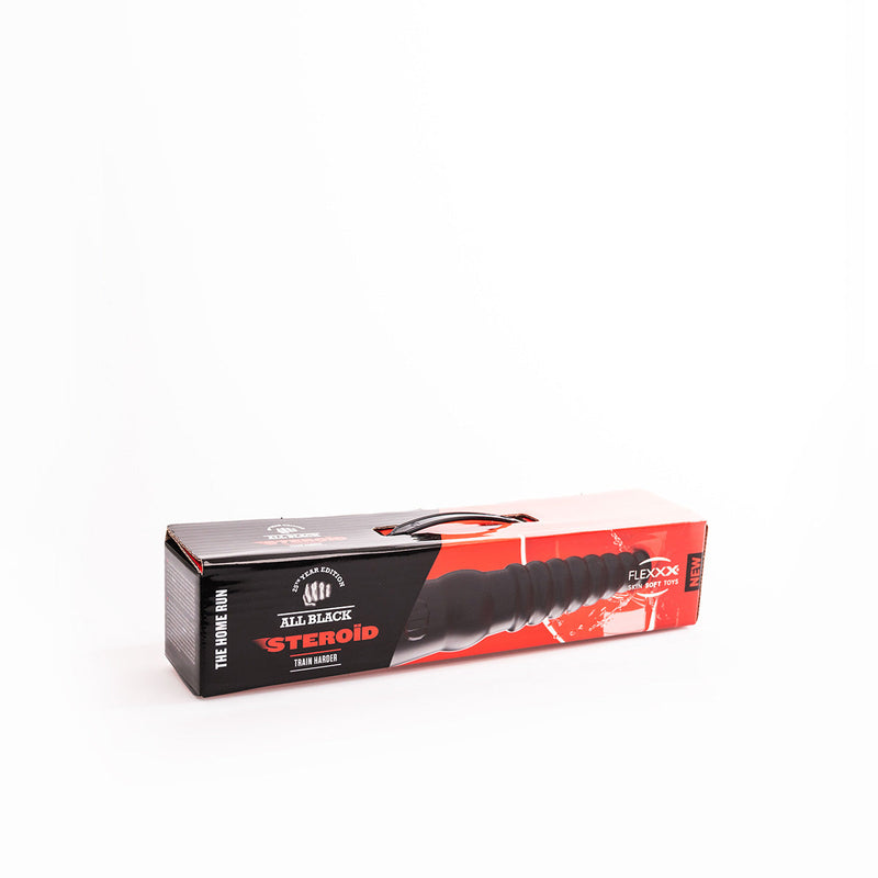 All Black Steroïd - The Home Run - Dildo - 39,5 x 7,7 cm - Zwart-Erotiekvoordeel.nl