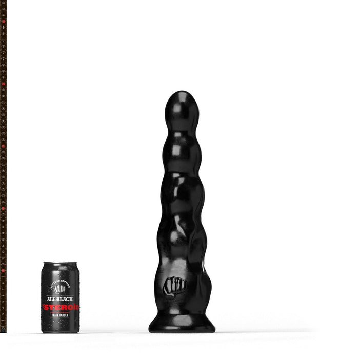 All Black Steroïd - The Javelin - Dildo - 38 x 9,1 cm - zwart-Laced-up.nl