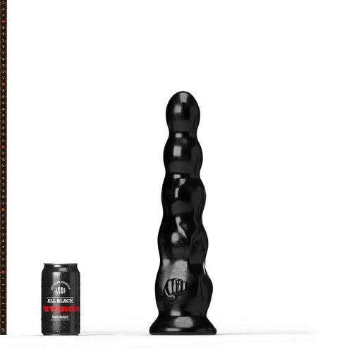 All Black Steroïd - The Javelin - Dildo - 38 x 9,1 cm - Zwart-Erotiekvoordeel.nl