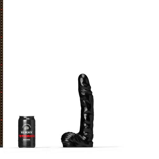 All Black Steroïd - The Jock - Dildo - 26,5 x 5 cm - zwart-Laced-up.nl