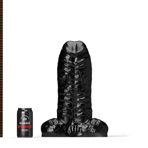 All Black Steroïd - The Personal Trainer - Dildo - 37 x 14,6 cm - Zwart-Erotiekvoordeel.nl