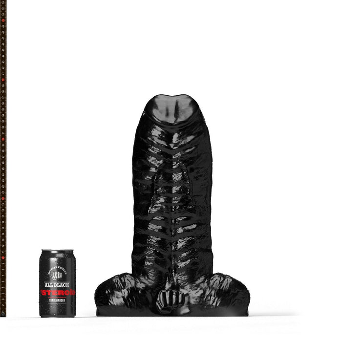 All Black Steroïd - The Personal Trainer - Dildo - 37 x 14,6 cm - zwart-Laced-up.nl