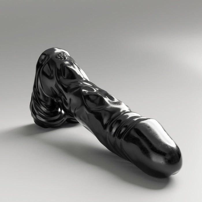 All Black Steroïd - The Referee Dildo - 45 x 9,5 cm - zwart-Laced-up.nl