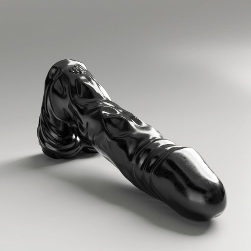 All Black Steroïd - The Referee Dildo - 45 x 9,5 cm - Zwart-Erotiekvoordeel.nl