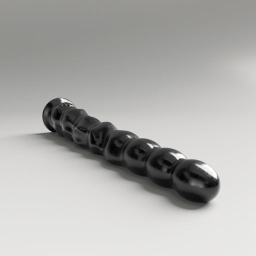 All Black Steroïd - The Sabre Dildo - 39,5x 4,4 cm - Zwart-Erotiekvoordeel.nl