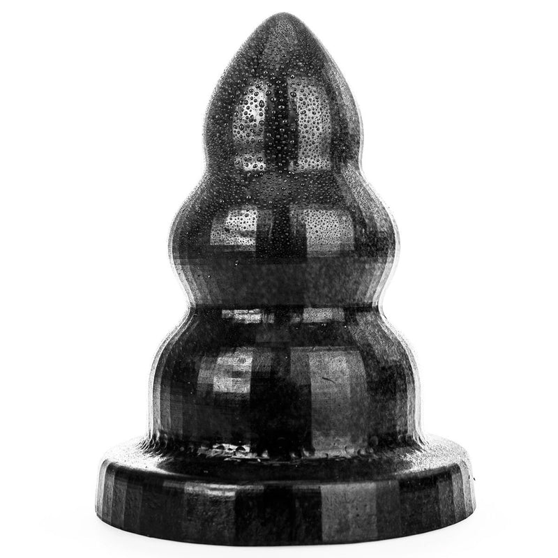 All Black - Triple Pleasure Buttplug - Zwart - Maat S-Erotiekvoordeel.nl