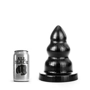 All Black - Triple Pleasure Buttplug - Zwart - Maat S-Erotiekvoordeel.nl