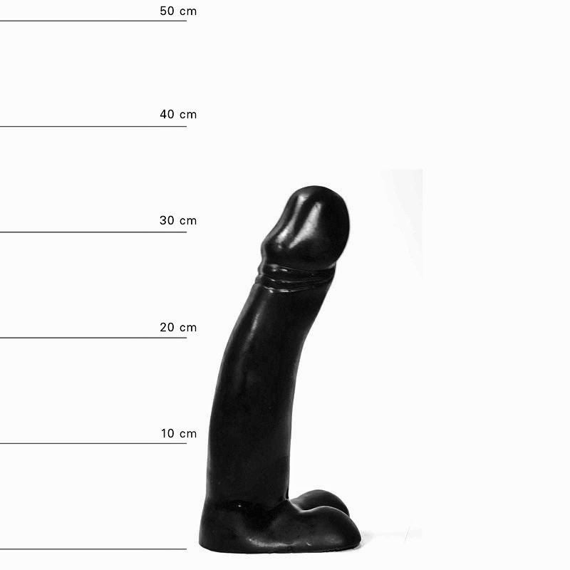 All Black - XXL Realistische Dildo - 30 x 5.5 cm - Zwart-Laced-up.nl
