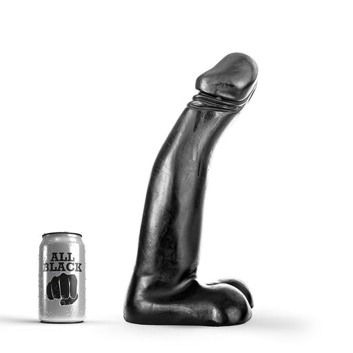 All Black - XXL Realistische Dildo - 30 x 5.5 cm - Zwart-Laced-up.nl