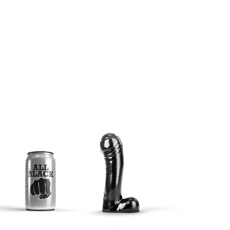 All Black - Zwarte Dildo - 15 cm-Laced-up.nl