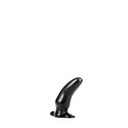 All Black - Zwarte Kromme Anaal Dildo - 13 cm-Laced-up.nl