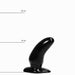 All Black - Anaal Dildo - 13 x 5 cm - Zwart-Erotiekvoordeel.nl