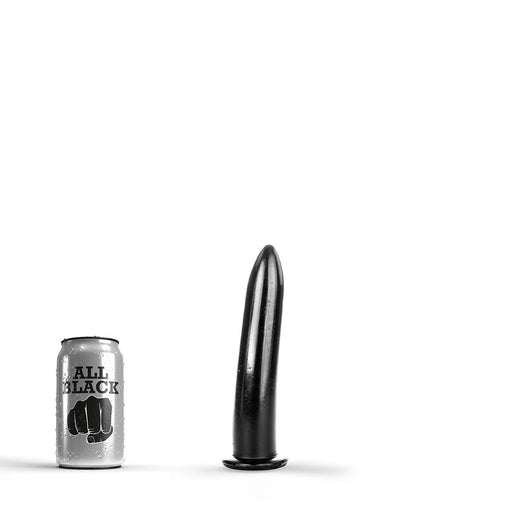 All Black - Dildo - 19 x 3,5 cm - Zwart-Erotiekvoordeel.nl