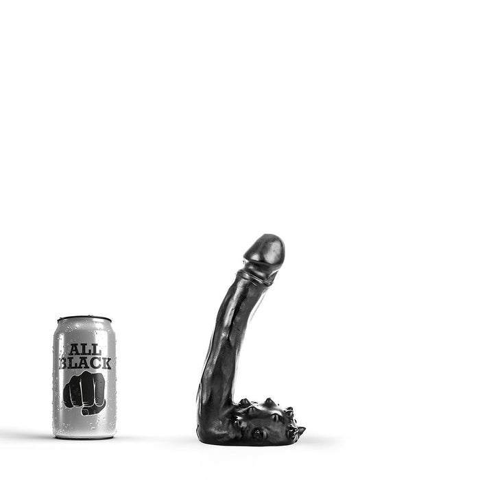 All Black - Klassieke Dildo - 15 x 2,5 cm - Zwart-Erotiekvoordeel.nl