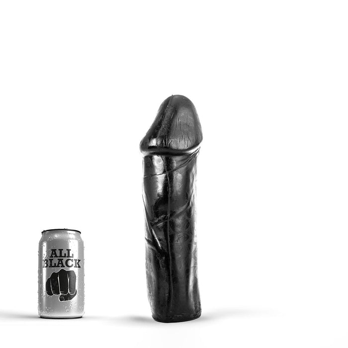 All Black - Dildo - 28 x 7.5 cm - Zwart-Erotiekvoordeel.nl