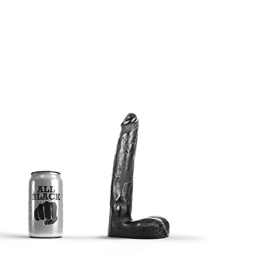 All Black - Zwarte realistische dildo - 21 cm-Laced-up.nl