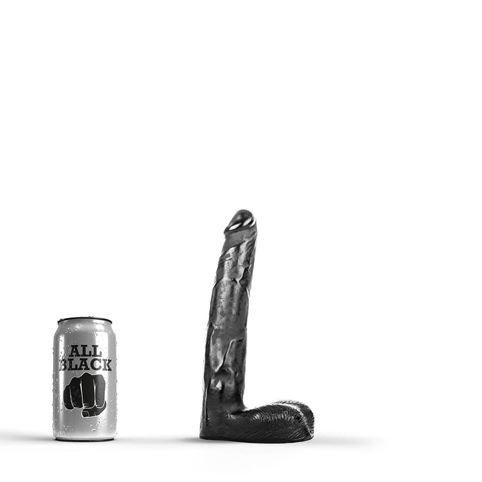 All Black - Dildo - 21 x 3,5 cm - Zwart-Erotiekvoordeel.nl