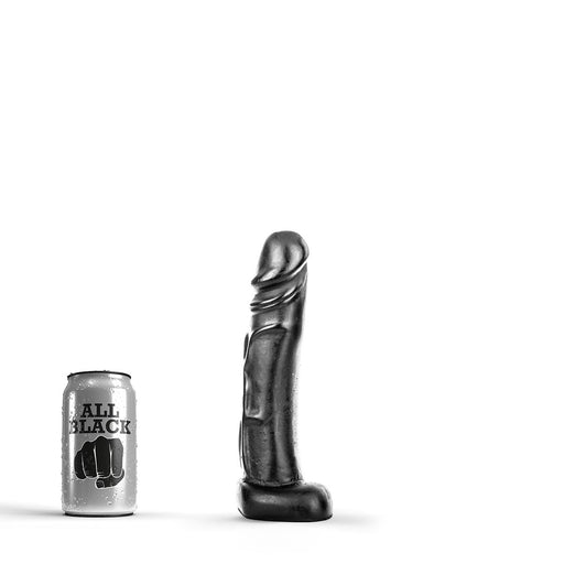 All Black - Realistische Dildo - 22 x 4,5 cm - Zwart-Erotiekvoordeel.nl