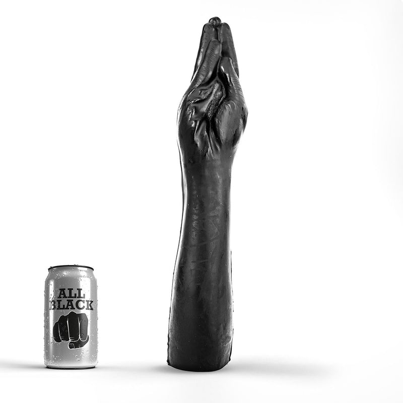 All Black - Zwarte realistische fisting dildo-Laced-up.nl