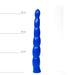 All Blue – Geribbelde Anale Dildo – 32 cm – Blauw-Erotiekvoordeel.nl