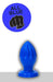 All Blue - Buttplug Met Groeven - 12 x 5 cm - Blauw-Erotiekvoordeel.nl
