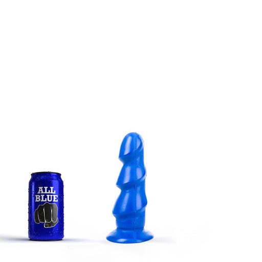 All Blue - Anaal Dildo Met 3 Dikke Ribbels - 17 x 5 cm - Blauw-Erotiekvoordeel.nl