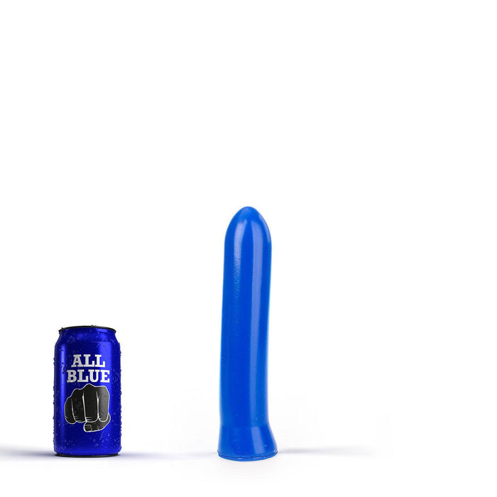 All Blue Dildo 19 cm – Glad PVC met Zuignap – Blauw-Erotiekvoordeel.nl