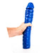 All Blue - Geribbelde Dildo - 38 x 8,5 cm - Blauw-Erotiekvoordeel.nl