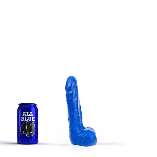 All Blue - Dildo Met Balzak 20 x 4,5 cm - Blauw-Laced-up.nl
