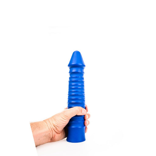 All Blue - Geribbelde Dildo - 26 x 5 cm - Blauw-Laced-up.nl