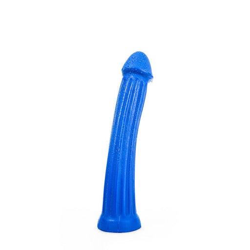 All Blue - XXL Dildo Met Ribbels - 31 x 5.5 cm - Blauw-Erotiekvoordeel.nl