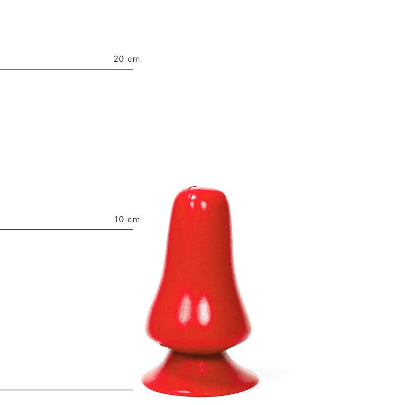All Red - Buttplug - 12 x 7 cm - Rood-Laced-up.nl
