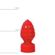 All Red - Granaat Buttplug - 15 x 6 cm - Rood-Erotiekvoordeel.nl
