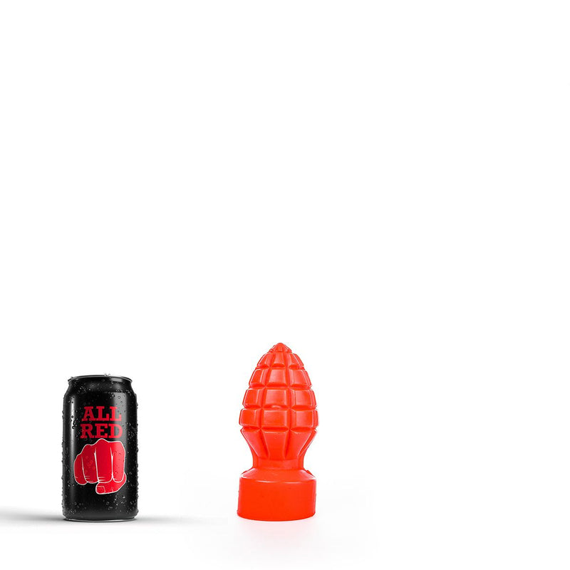 All Red - Granaat Buttplug - 15 x 6 cm - Rood-Erotiekvoordeel.nl