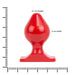 All Red - Buttplug - Small/Medium/Large - PVC - Rood-Erotiekvoordeel.nl