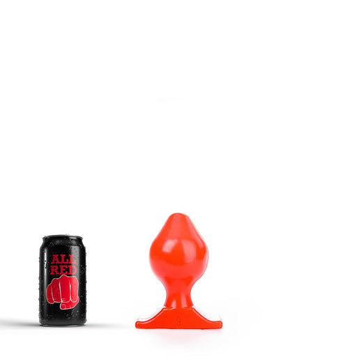 All Red - Buttplug - 17 x 9 cm - Rood-Laced-up.nl