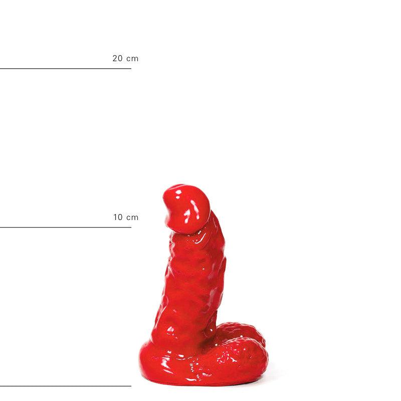 All Red - Dildo - 13 x 4,5 cm - Rood-Laced-up.nl