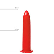 All Red - Dildo - 19 x 3,5 cm - Rood-Laced-up.nl