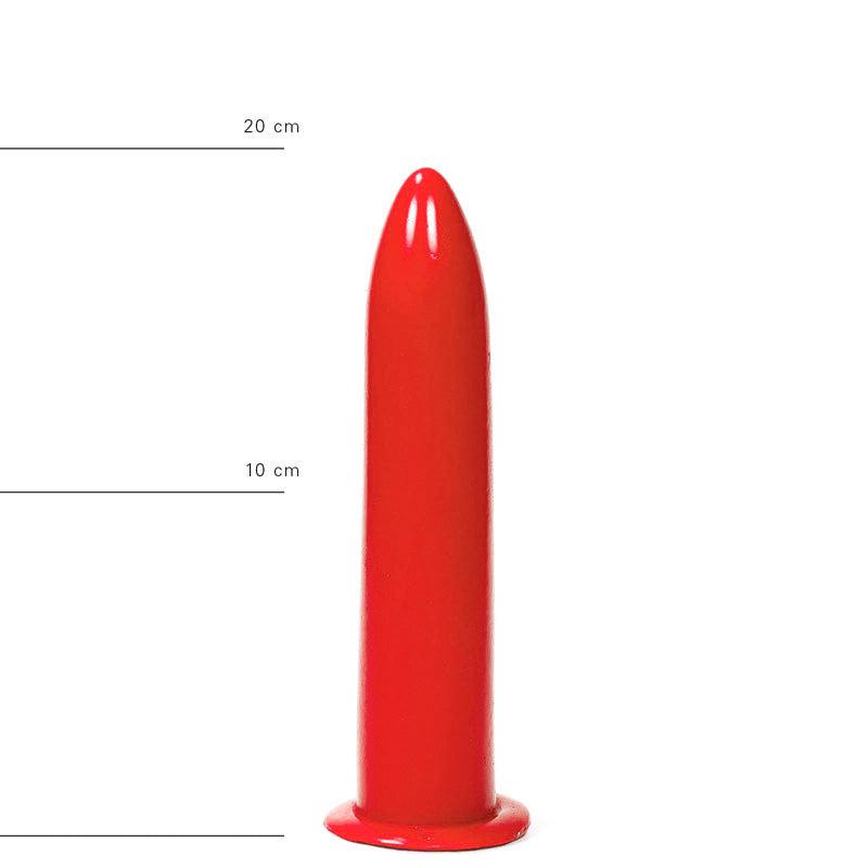 All Red - Dildo - 19 x 3,5 cm - Rood-Laced-up.nl